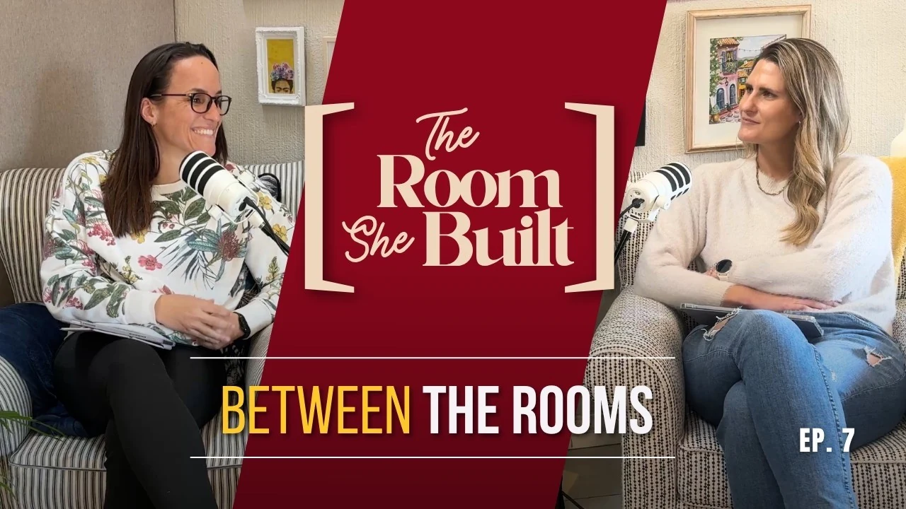 Official episode artwork: Pam Newman & Karen Loader in conversation on The Room She Built